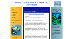 Desktop Screenshot of hawaiitropicalsaltwateraquariumfish.com