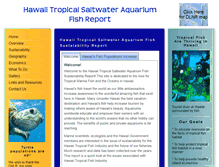 Tablet Screenshot of hawaiitropicalsaltwateraquariumfish.com